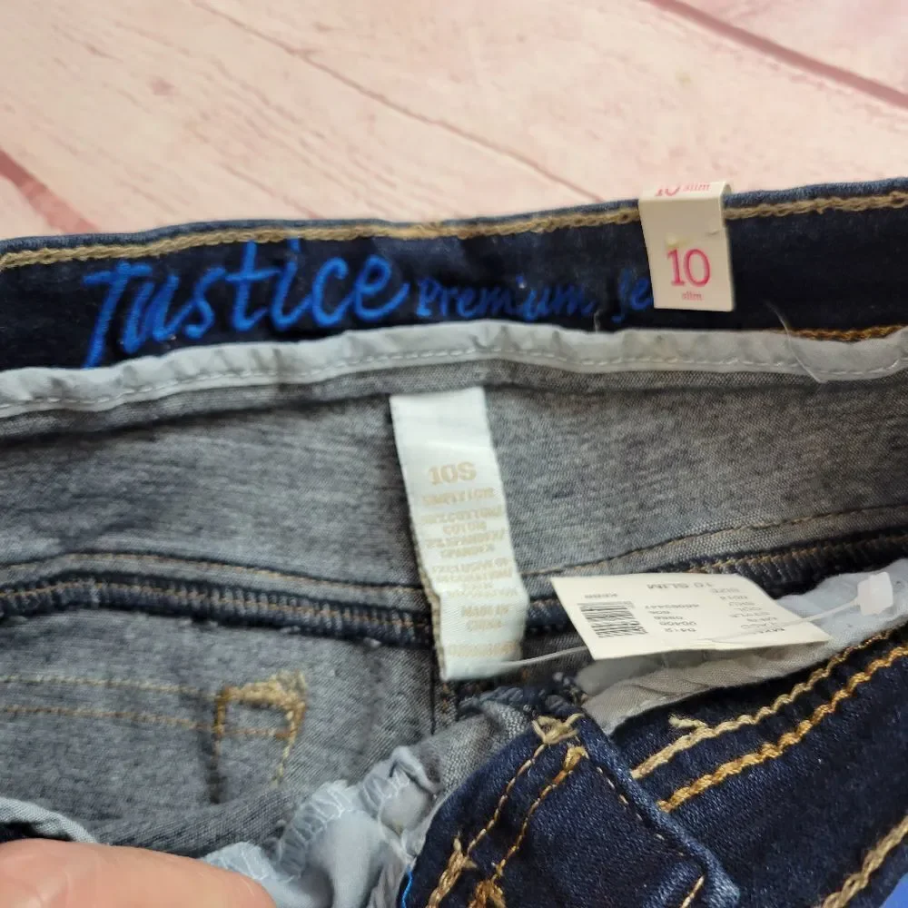 Justice denim capri 10 slim